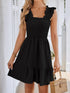 smocked-square-neck-wide-strap-dress OhSoStyled - Sophia's Style in Black-8
